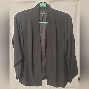 Eileen Fischer silk open front Georgette Crepe blazer size small